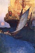 Howard Pyle An Attack on a Galleon china oil painting reproduction